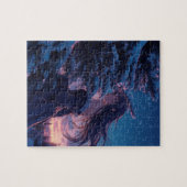 Kalm en vredig meisje legpuzzel (Horizontaal)