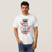 KALM- EN ZEEZOMBIËN HOUDEN T-SHIRT (Voorkant volledig)