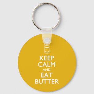 Kalm eten boter houden sleutelhanger