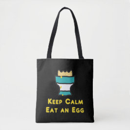 Kalm eten en eieren houden tote bag