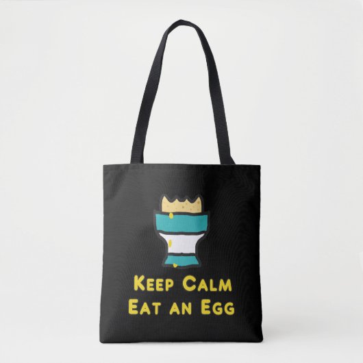 Kalm eten en eieren houden tote bag (Voorkant)