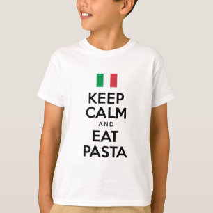 Kalm-etenpasta houden t-shirt