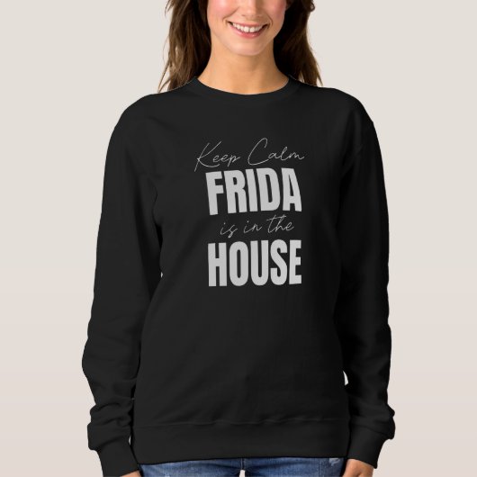 Kalm Frida is in het huis Frida Trui (Voorkant)
