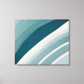 Kalm gebogen minimalistische boog - Abstracte muur Canvas Afdruk (Voorkant)