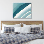 Kalm gebogen minimalistische boog - Abstracte muur Canvas Afdruk (Insitu (Slaapkamer))