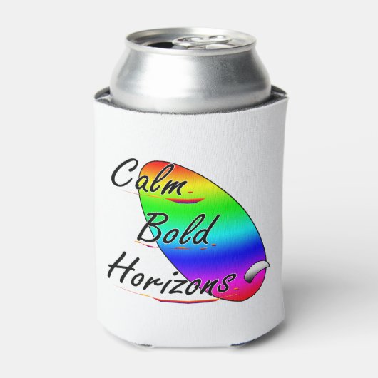 Kalm gedurfde horizonten surfen blikjeskoeler (Blikje Voorkant)