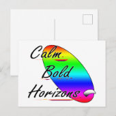 Kalm gedurfde horizonten surfen feestdagenkaart (Voorkant / Achterkant)
