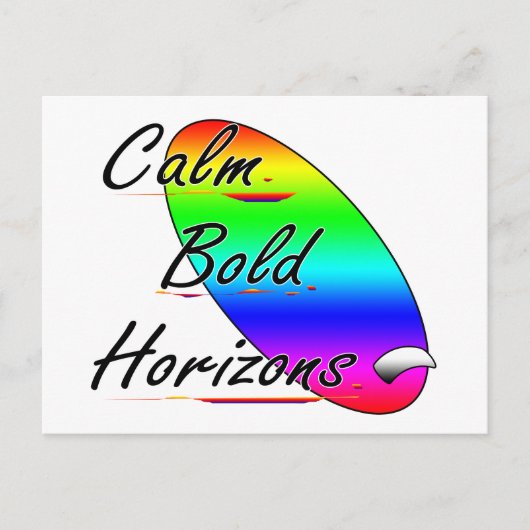 Kalm gedurfde horizonten surfen feestdagenkaart (Voorkant)