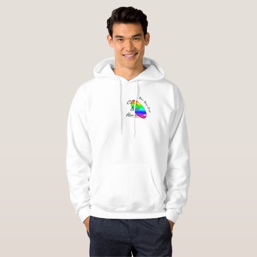 Kalm gedurfde horizonten surfen hoodie (Voorkant volledig)