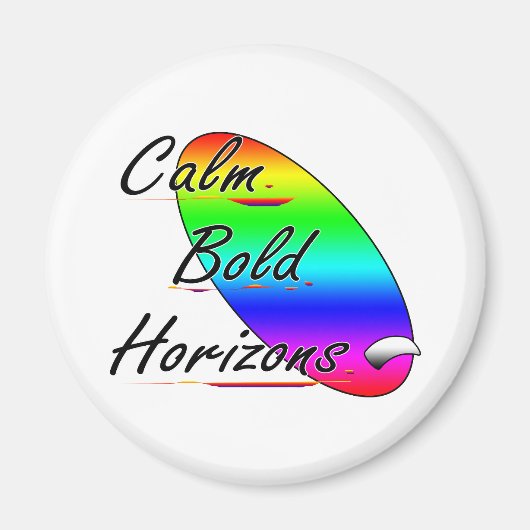 Kalm gedurfde horizonten surfen magneet (Voorkant)