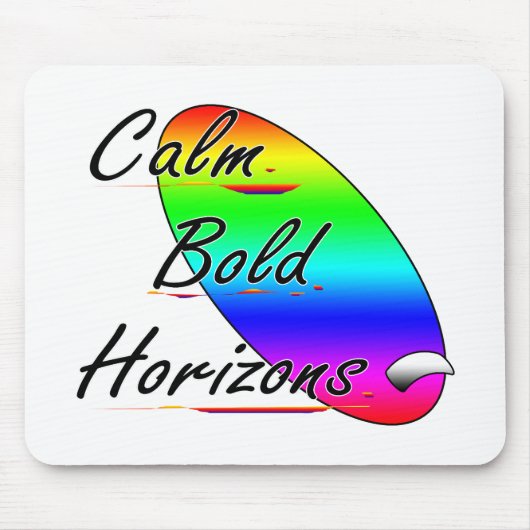 Kalm gedurfde horizonten surfen muismat (Voorkant)