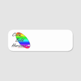 Kalm gedurfde horizonten surfen naamplaatje