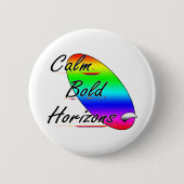 Kalm gedurfde horizonten surfen ronde button 5,7 cm (Voorkant)