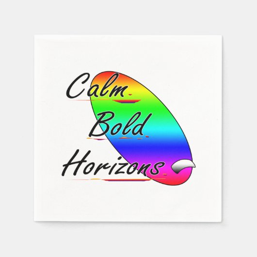 Kalm gedurfde horizonten surfen servet (Voorkant)