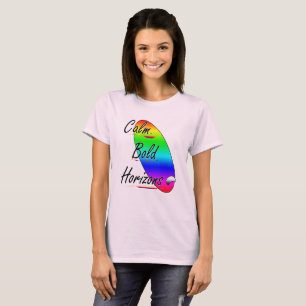 Kalm gedurfde horizonten surfen t-shirt