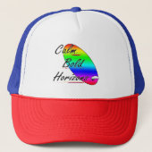 Kalm gedurfde horizonten surfen trucker pet (Voorkant)