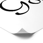 Kalm gehakt jaar kiezen Poster kleur (Hoek)