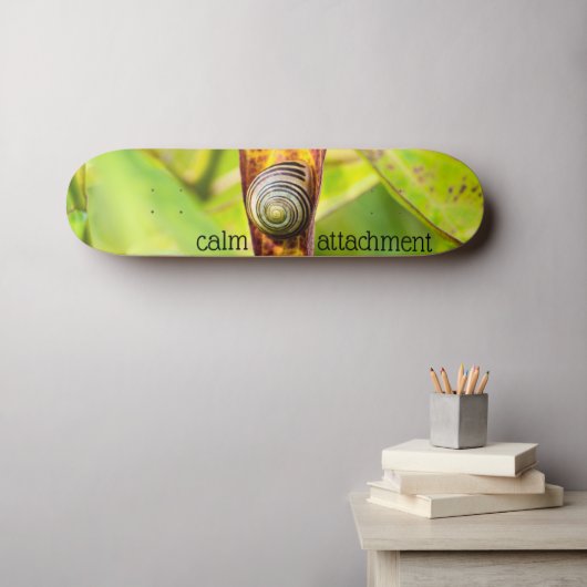 kalm gehecht persoonlijk skateboard (Muurkunst (Horizontaal))
