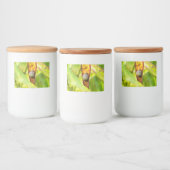 kalm gehechtheid voedselcontainer etiket (Flessen)