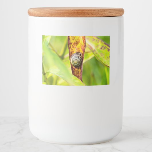 kalm gehechtheid voedselcontainer etiket (Voorkant)