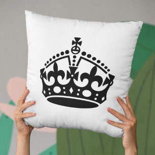 Kalm gekweekte Sjabloon houden Kussen