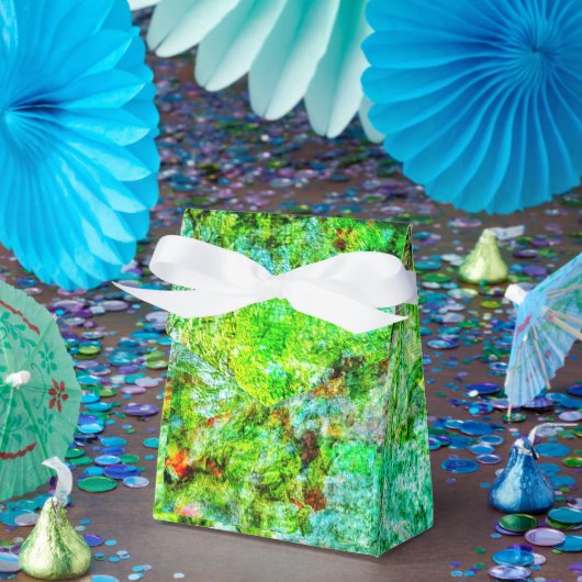 Kalm gele abstract Favor Box,Gladde gestructureerd Bedankdoosjes (Feest)