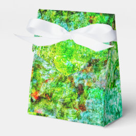 Kalm gele abstract Favor Box,Gladde gestructureerd Bedankdoosjes