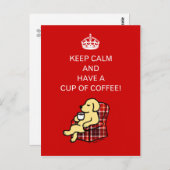 Kalm gele labrador houden briefkaart (Voorkant / Achterkant)