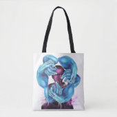 Kalm gemoed beschermende handen tote bag (Voorkant)