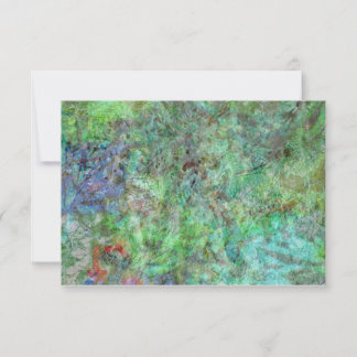 Kalm groen abstracte uitnodiging, Coziest rustig g Kaart