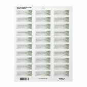 Kalm Groen Aquarel Etiket (Full Sheet)