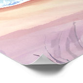 Kalm gulf van amerika strand scene poster (Hoek)