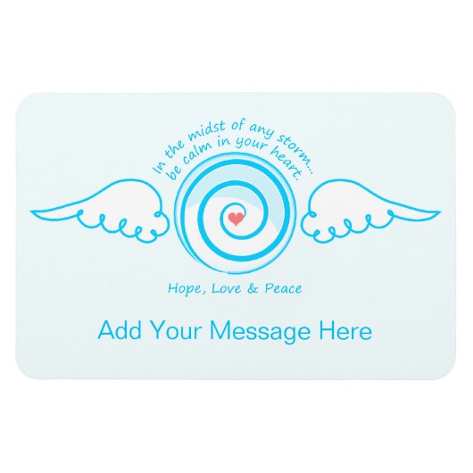 Kalm Hart in een Storm Magneet (Horizontaal)