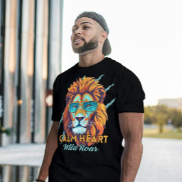 Kalm Hart, Wilde Brul – Leeuw Energie Motiverend T T-shirt