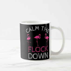 Kalm het roze flamingo Summer Gift. Koffiemok