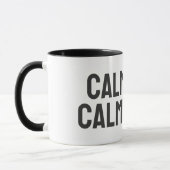 Kalm Hond Kalm Thuis – Minimalistische Bewuste Hon Mok (Links)