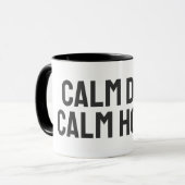 Kalm Hond Kalm Thuis – Minimalistische Bewuste Hon Mok (Voorkant links)
