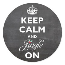 Kalm houden aan Chalkboard Funny Holiday