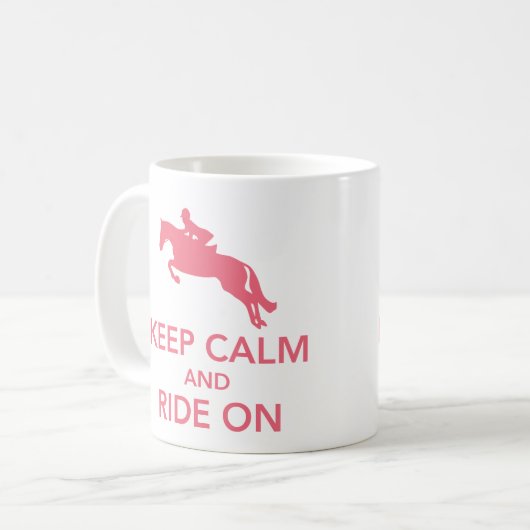 Kalm houden aan jumperroze Mok (Voorkant links)