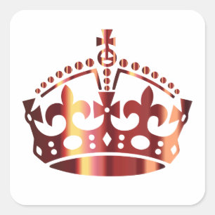 Kalm houden - Achtergrond wijzigen Vierkante Sticker