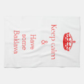 kalm houden - Baklava Theedoek (Horizontaal)