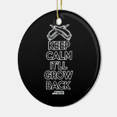 Kalm houden: Barber Shop Humor Keramisch Ornament (Links)