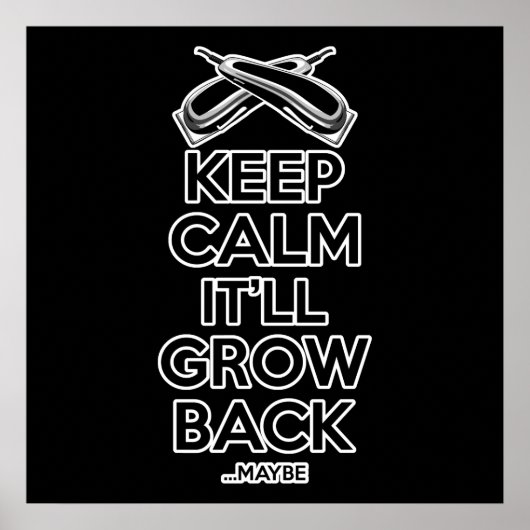 Kalm houden: Barber Shop Humor Poster (Voorkant)