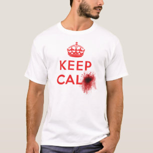 Kalm houden (bloedplaatje) - T-shirt