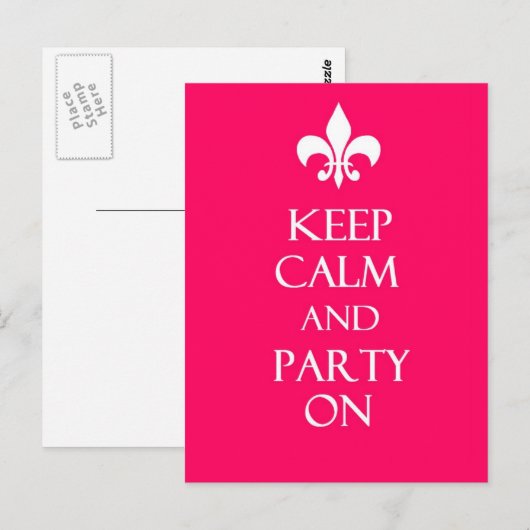 Kalm houden briefkaart (Voorkant / Achterkant)