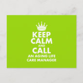 "Kalm houden" Briefkaart (Voorkant)