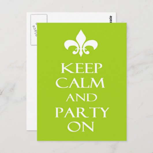 Kalm houden briefkaart (Voorkant / Achterkant)