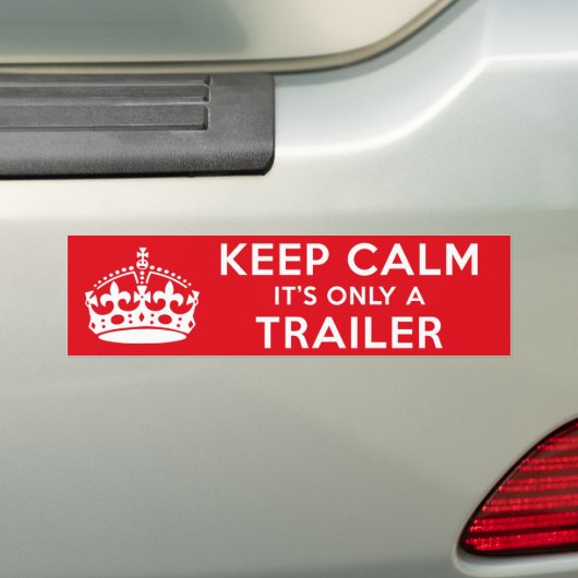 Kalm houden bumpersticker (Op auto)