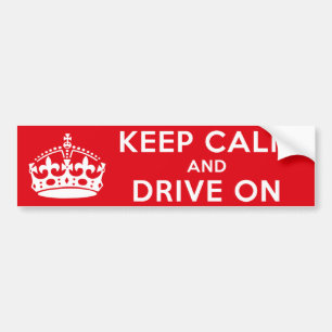 Kalm houden bumpersticker