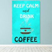 Kalm houden canvas afdruk (Insitu (Houten vloer))